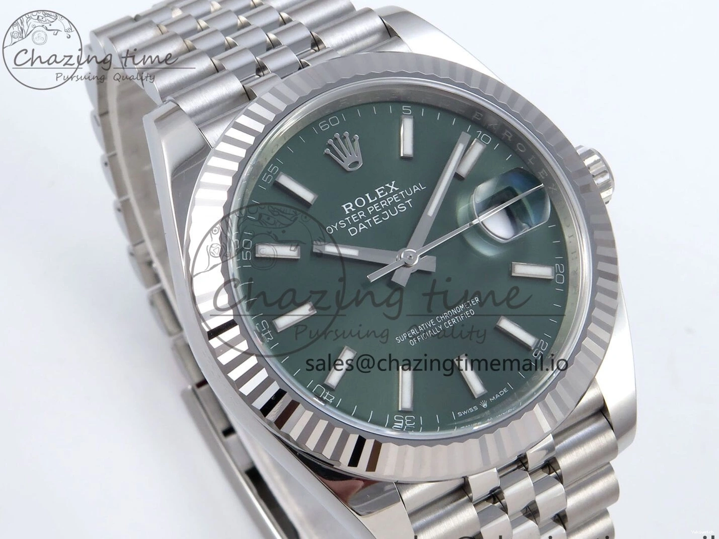 Edition Clean Jubilee Green Stick on Dial 126334 Bracelet SS Datejust VR3235 Best 1:1 41mm 0512